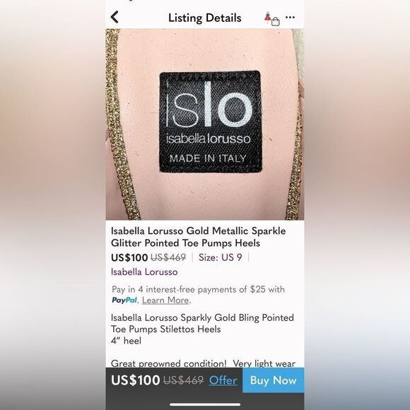 ISLO Isabella Loruso Red Sequinned Evening Pumps Heels - Picture 13 of 13